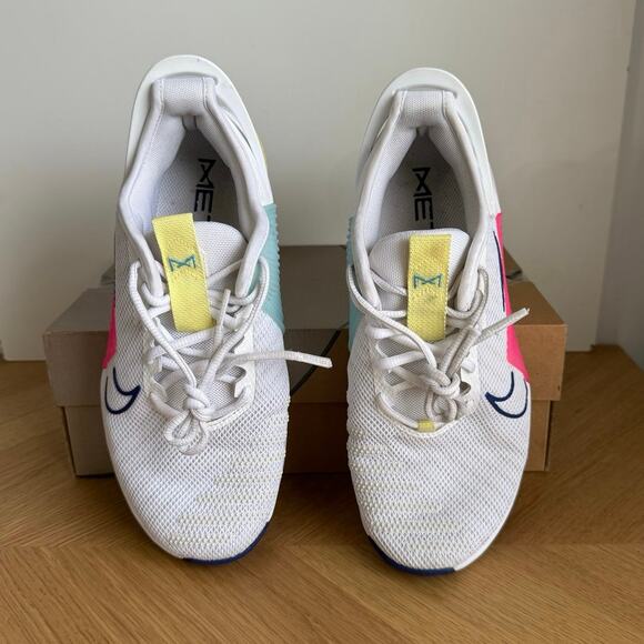 Nike Metcon 9 White/Royal Pink Men Running Sneakers - SZ Men 7.5- Women 9 - Picture 6 of 13